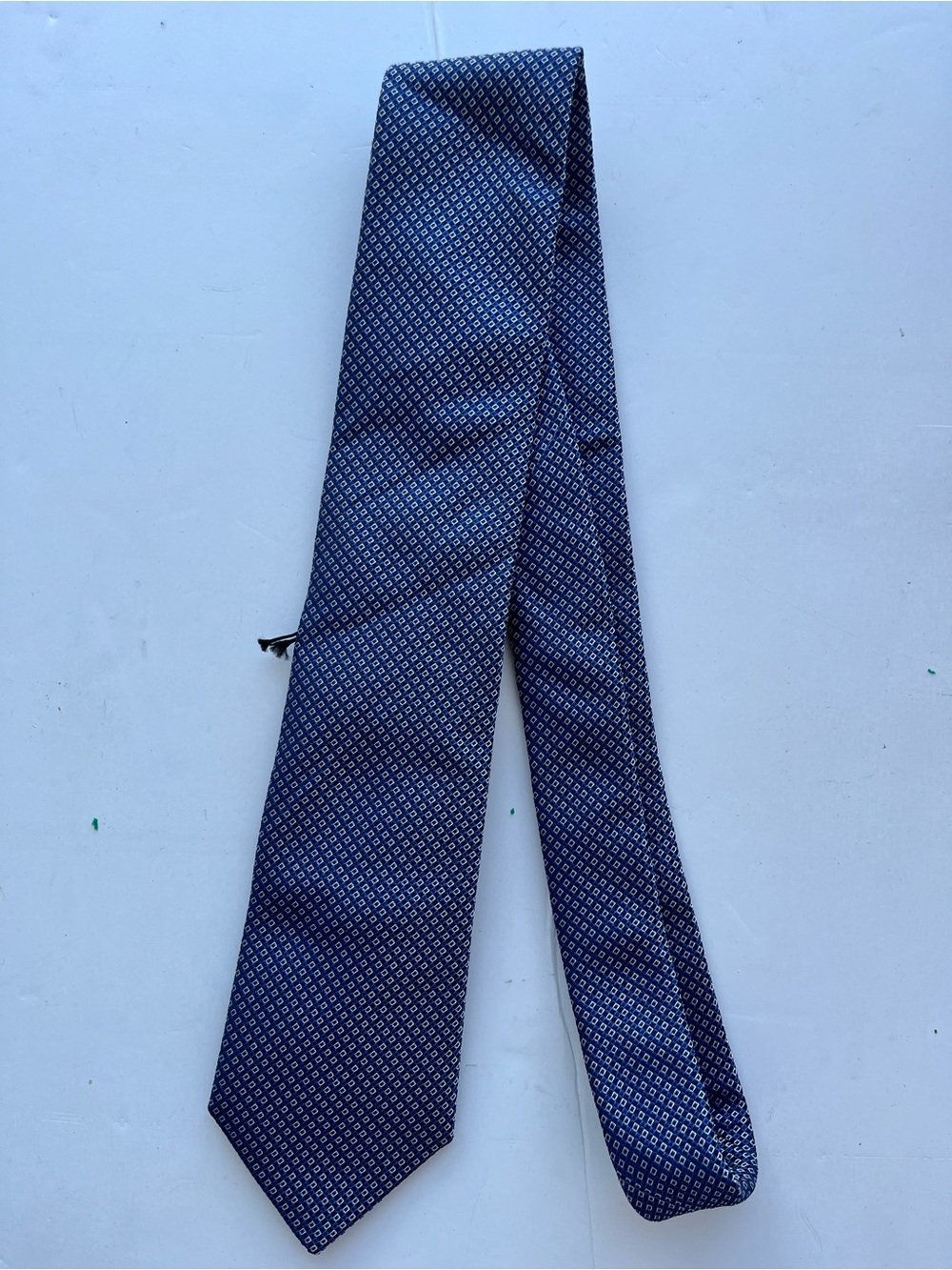 Hugo Boss Blue Micro Diamond Silk Tie